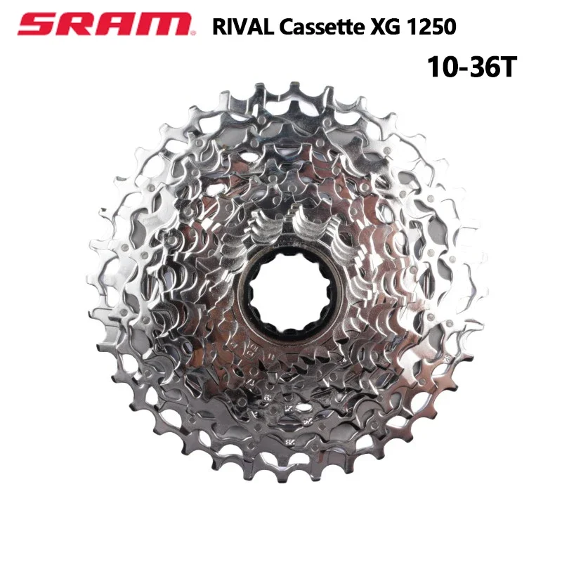 

SRAM Rival 1250 Cassette XG 12S 10-30T 10-36T Silver/1251 XPLR XG 10-44T 12speed Road Bike Cycling Freewheel CS-XG-1251