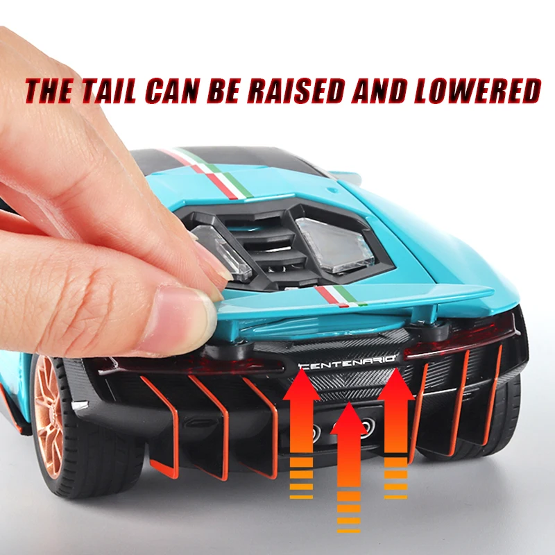 1:24 Simulation Lp770 Lamborghinis Sports Car Alloy Model Car Decoration Dicast Car Toy Miniatur Car Boyfriend Gift Collection