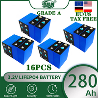 LF280K  A-Grade 3.2V 280Ah LiFePO4 rechargeable battery suitable for DIY 12V 24V 48V electric vehicle RV solar system tax-free