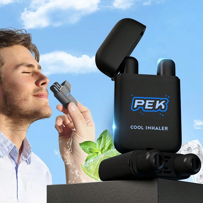 Nasal Inhalation Stick Vitality Essential Oil Energy Stick Mint Mango Blackcurrant Watermelon Flavor Double Hole Refreshing