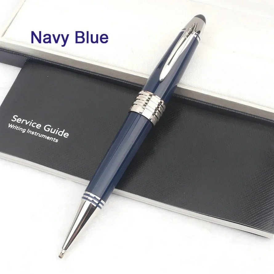 

New Limited Edition John Carbon Fiber Ballpoint Rollerball Pen Dark Blue Fountain Pen Writing Stationery with JFK Clip
