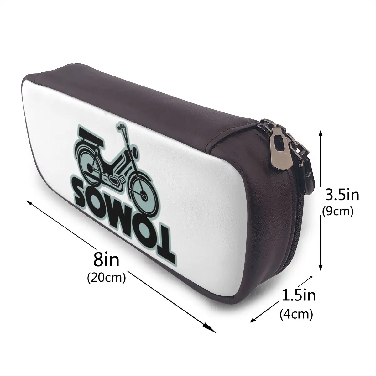 

Tomos мопед кожаные пеналы держатель для ручек канцелярские принадлежности большая вместительная коробка для ручек пенал для мальчиков и девочек школьная