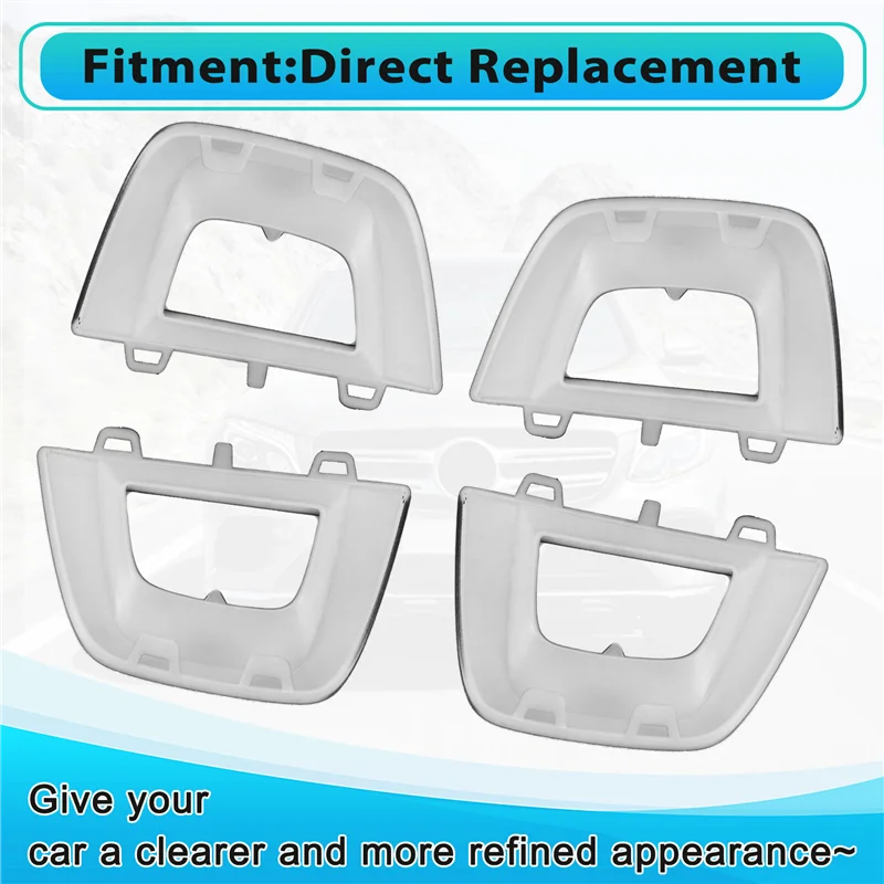 

Strict 4PCS Black Front Bumper Side Spoiler Trim 2538856300 2538856400 2538856700 2538856800 For Mercedes X253 C253 GLC 16-19
