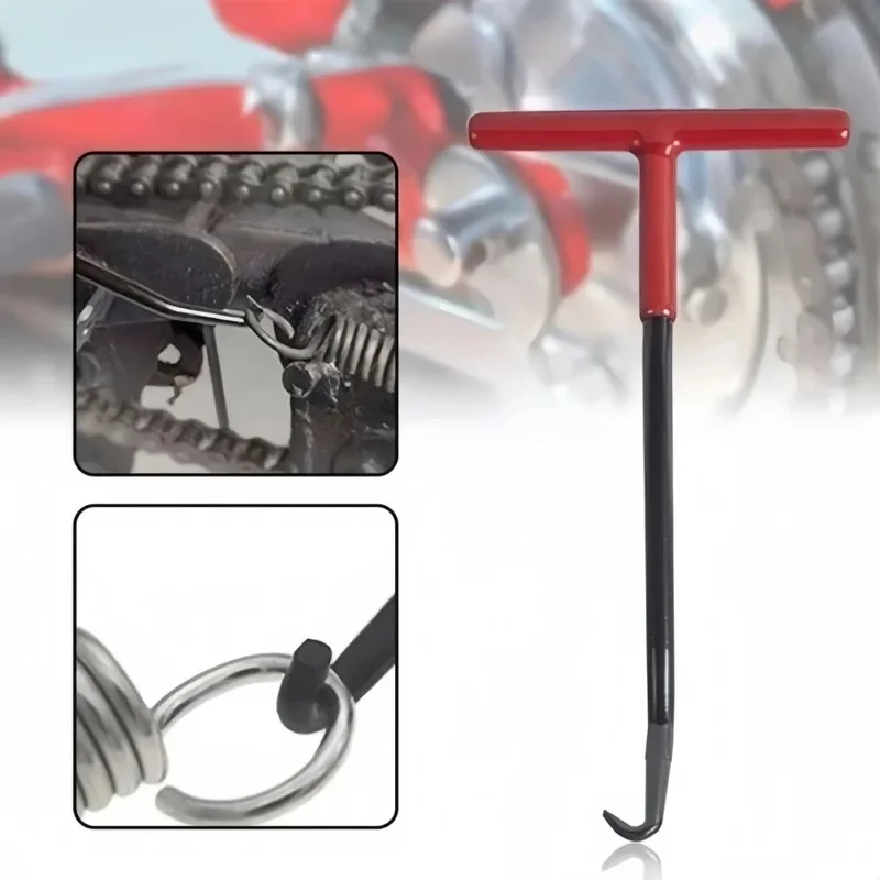 T-shaped Handle Spring Hook for Motorcycle Foot Support Clutch Exhaust Pipe Spring Disassembly Maintenance Tool Pulling Wrench