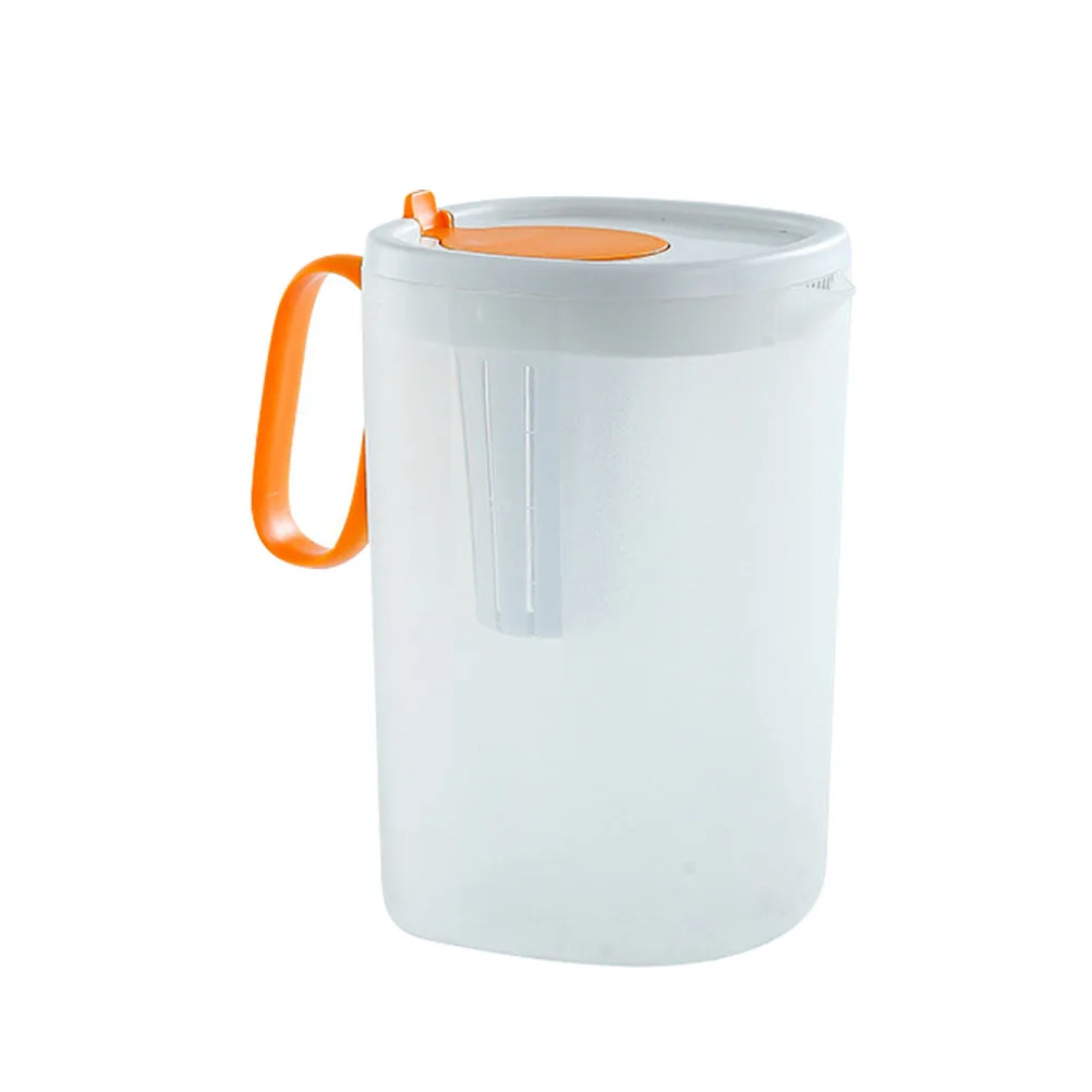 

Large Capacity Cold Water Jug For Fridge Portable Beverage Dispenser Lid Summer Party Pitcher Plastic Fruit Tea Bottle Cooling