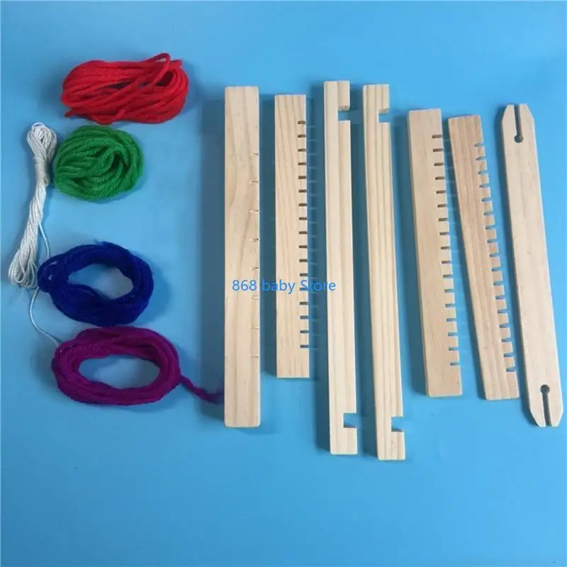 

29EE Traditional Wooden Weaving Loom Model Hand Knitting Machine for Kids Beginners