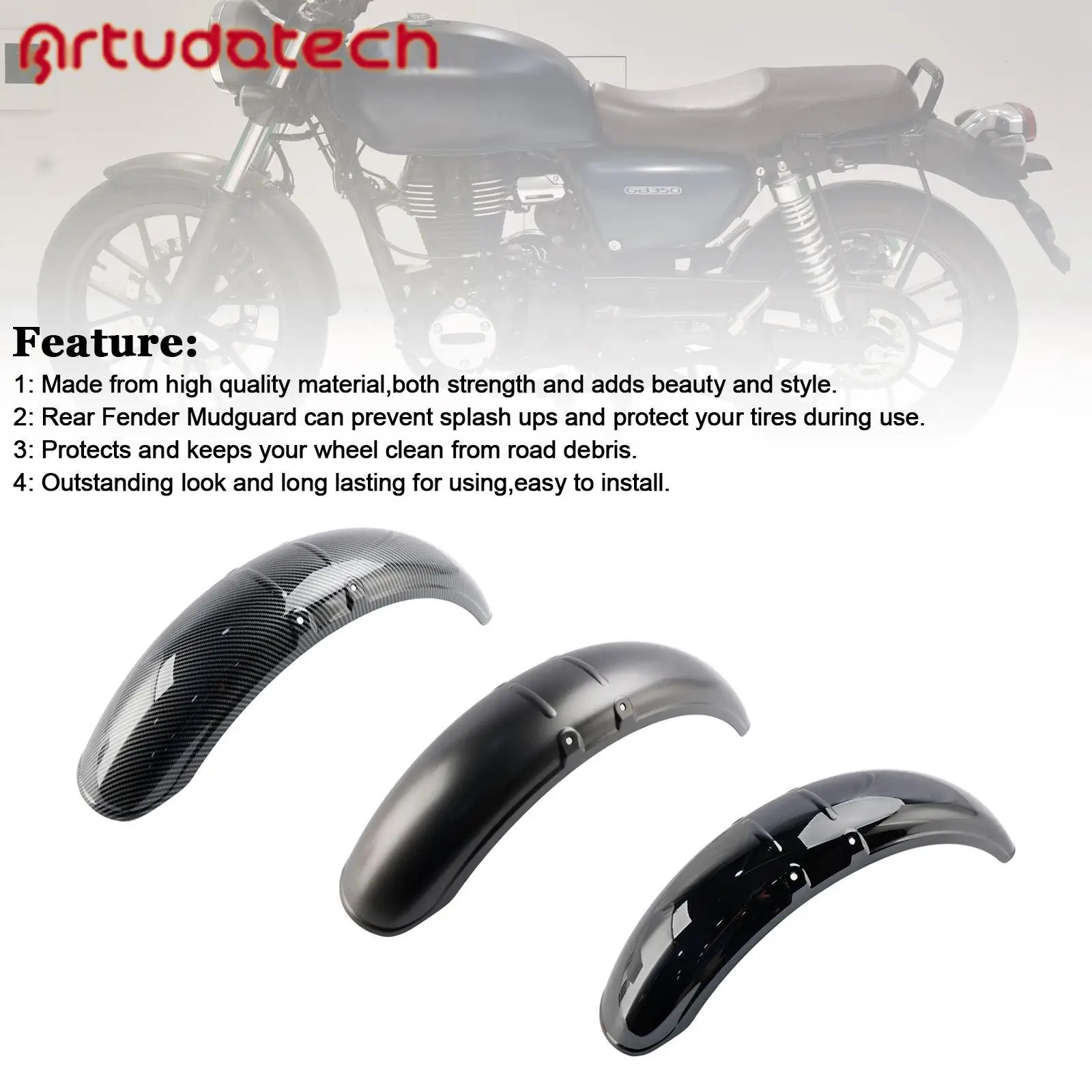 Front Fender Mudguard Fairing for Honda GB350 GB350S 2023-2024