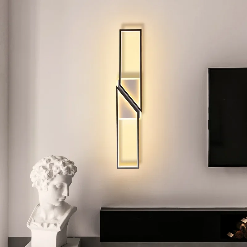 Modern LED Wall Lamp for Living Room Bedside Aisle Corridor Porch Entrance Background Wall Sconce Home Decor Lighting Fixture