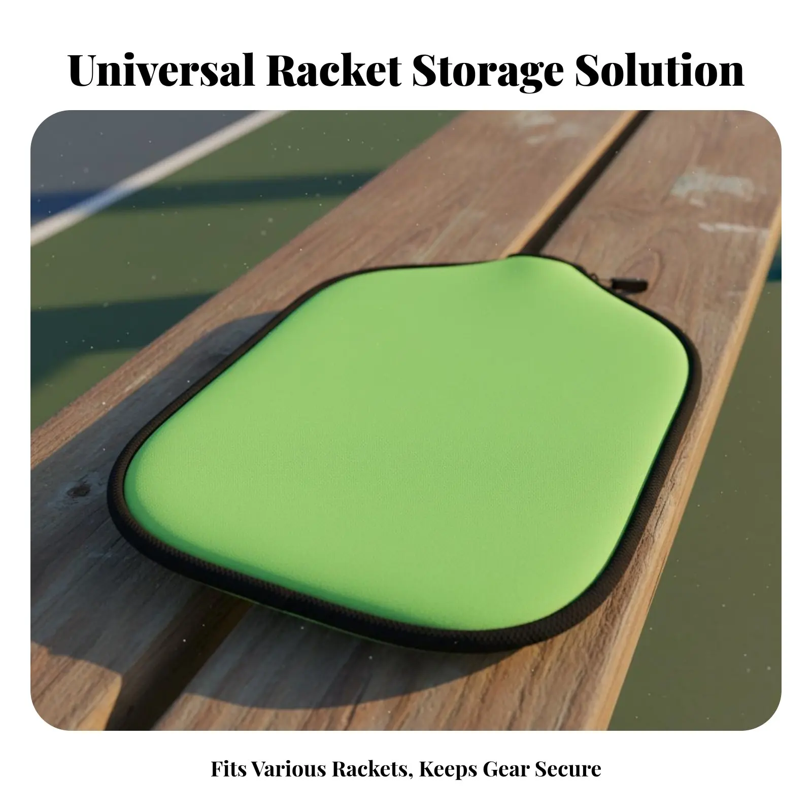 

Чехол для ракетки для пиклбола, легкий, на молнии, с мягкой защитой