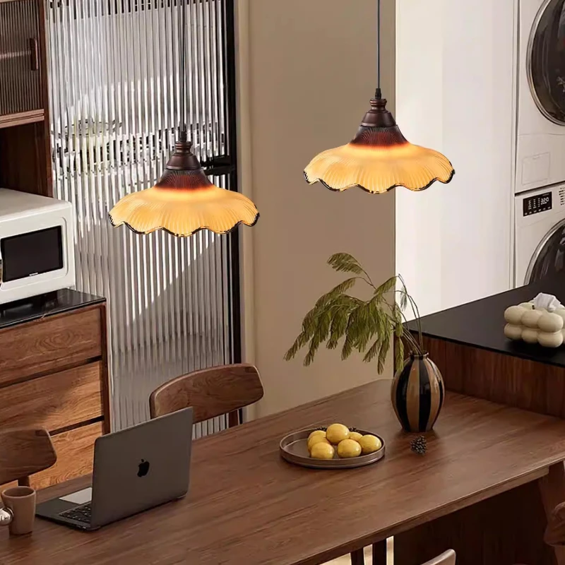 American Designer Pendant Light Sun Pattern LED Ceiling Hanging Lamps Bar Counter Dining Hall Cafe Kitchen Suspension Luminaires