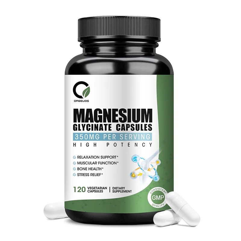 

Magnesium Glycinate Pills with Black Pepper - Promotes Relaxation & Sleep – Supports Bone, Muscle & Heart Health - Kosher, Vegan