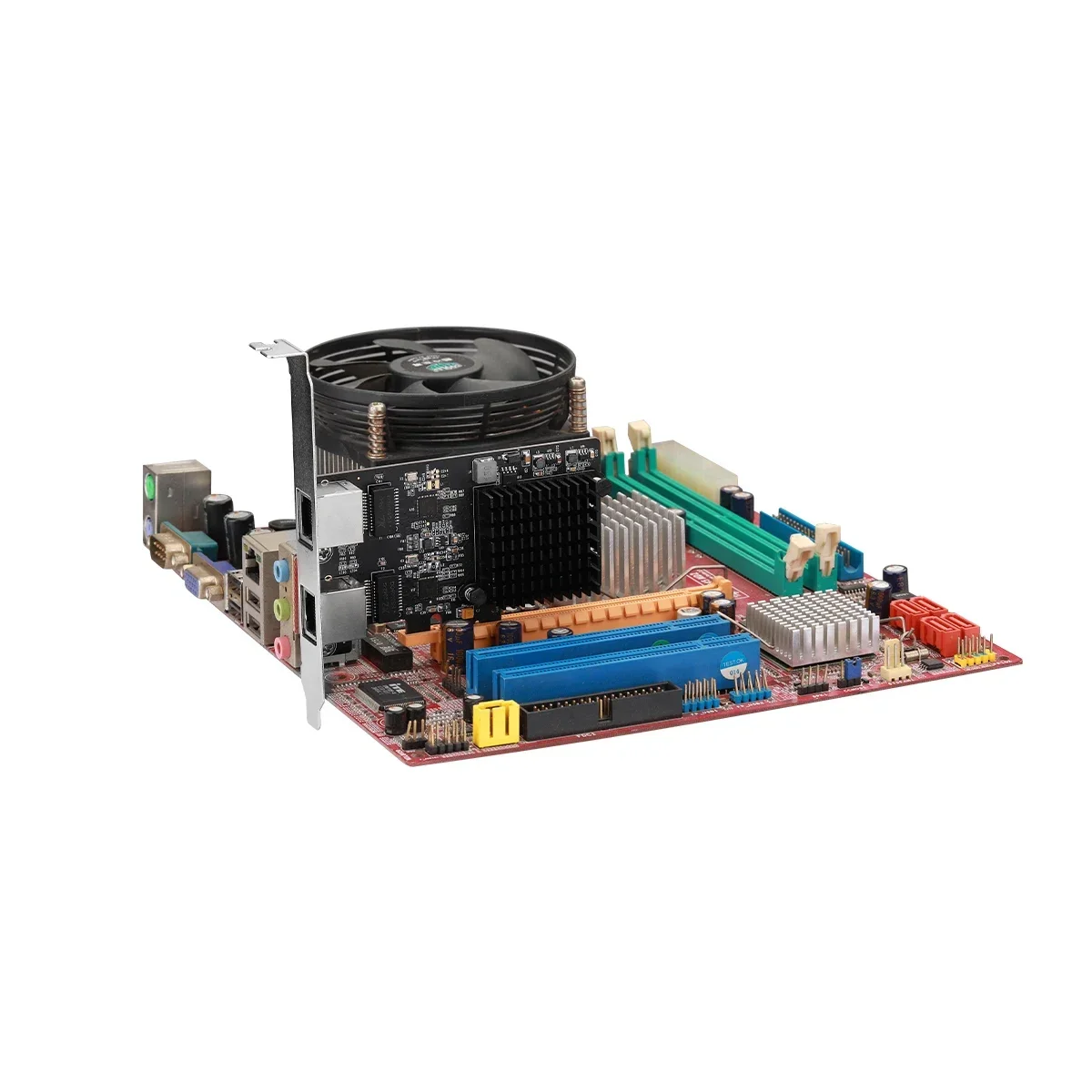 IOCREST 2.5G Base-T Gigabit Network Adapter  2 Ports 2500Mbps PCIe 2.5gb Ethernet Card RJ45 LAN Controller Card Pci-e 8125 chip