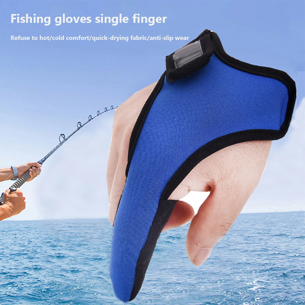 Fishing Finger Protector Anti-Slip Elastic Anti-Scratch Index Finger Glove For Women Men Outdoor Fishing Training Water Sports