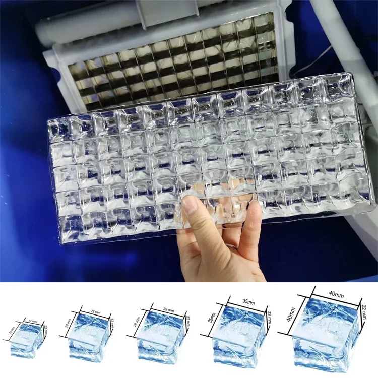 High Capacity Ice Cube Maker Machine for Business Use 1000 Kg per Day Stainless Steel Ice Maker