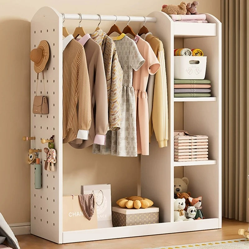 Narrow Fluted Wardrobes Cheap Space Saving House Open Wardrobes Petite White Armadio Camera Da Letto Living Room Furniture