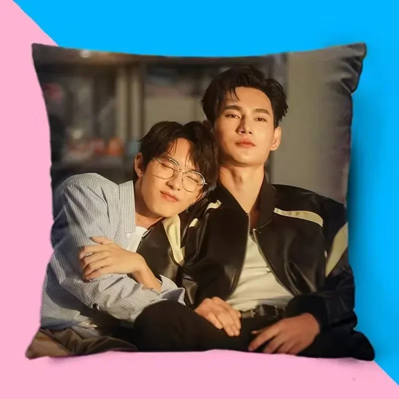 Poohpavel Double-sided Printed Pillowcase Thai TV Pit Babe The Series Bable Charlie Drama Stills Home Car Decor Cushion Cover
