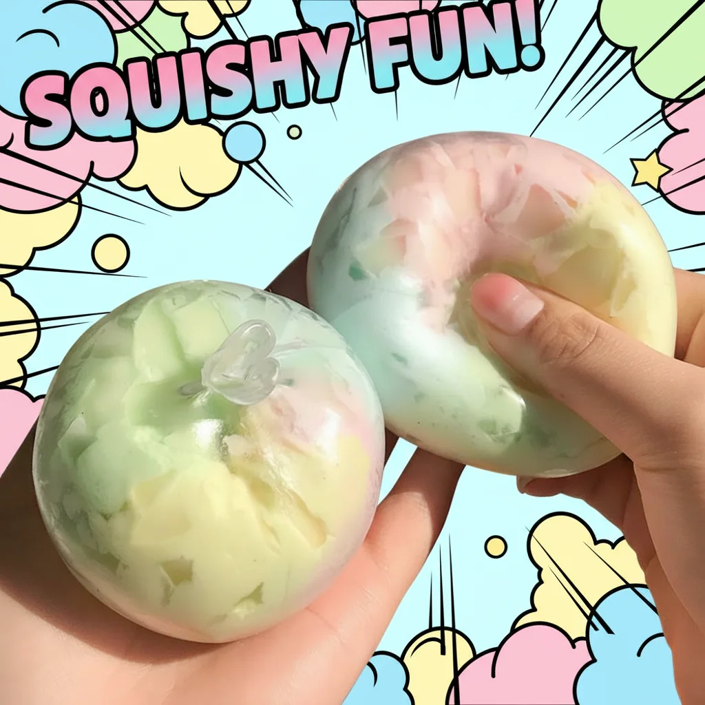Green Grape Crunchy Texture Stress Relief Squeeze Toy Fidget Toy for Anxiety Relief Adult Gift Crispy Grape Fidget Toy