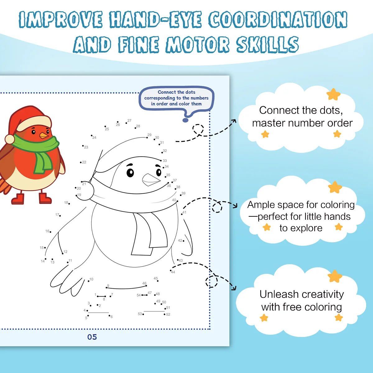 My First Coloring Book Dreamy Playland & Little Elephant’s Cupcake Party, Dot-to-Dot