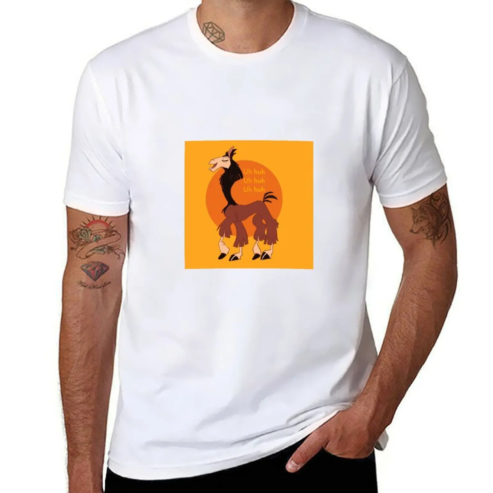 

Kuzco- uh huh uh huh uh huh T-Shirt t shirt for man 100 percent cotton funny t shirts cotton T-Shirt