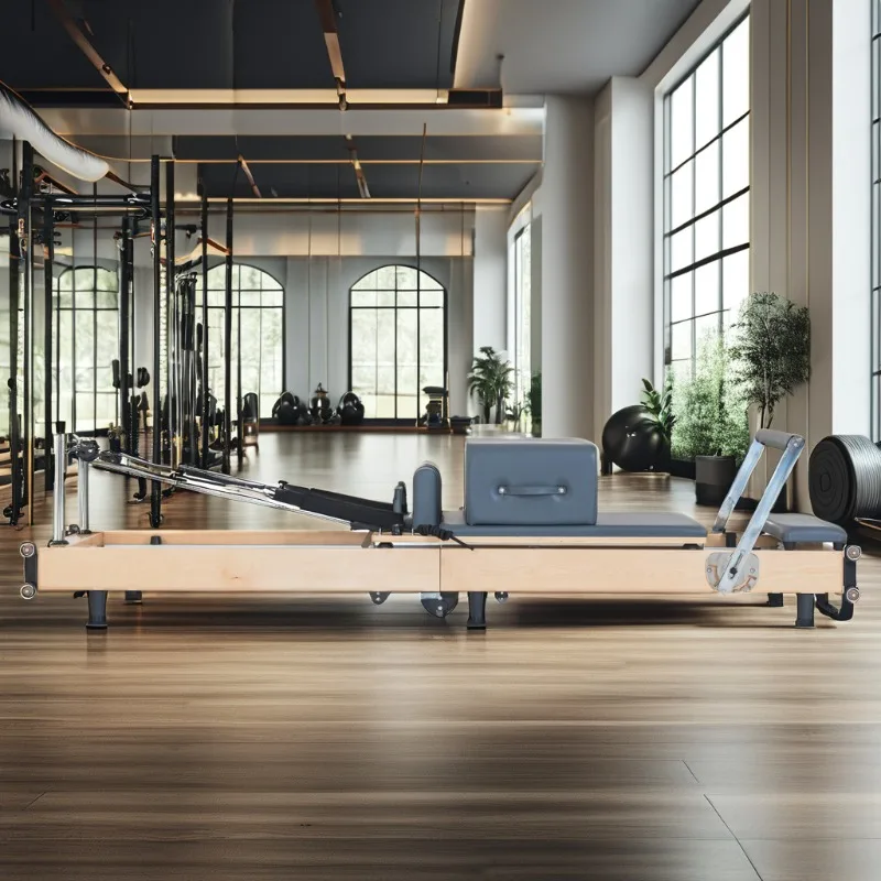 

YTYIN Home Gym Equipment Easy To Carry Wooden Folding Machine Durable Wood Foldable Pilates Reformer