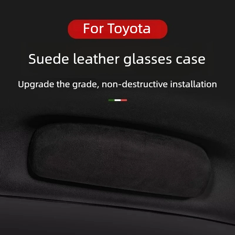 

For Toyota RAV4/Wildlander/Harrier/C-HR/Camry (8th Gen)/Levin/Corolla/Avalon Fur Car Glasses Case Clip Sunglasses Holder Tools