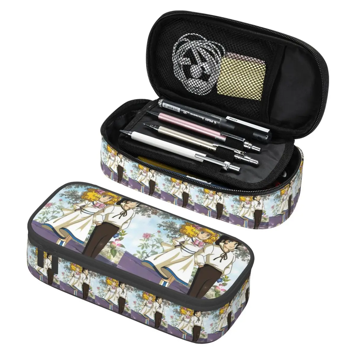 

Candy Candy Anime Pencil Cases Pen Holder Storage Stationery Supplies Large Capacity Pen Box Pencil Bag for Kids