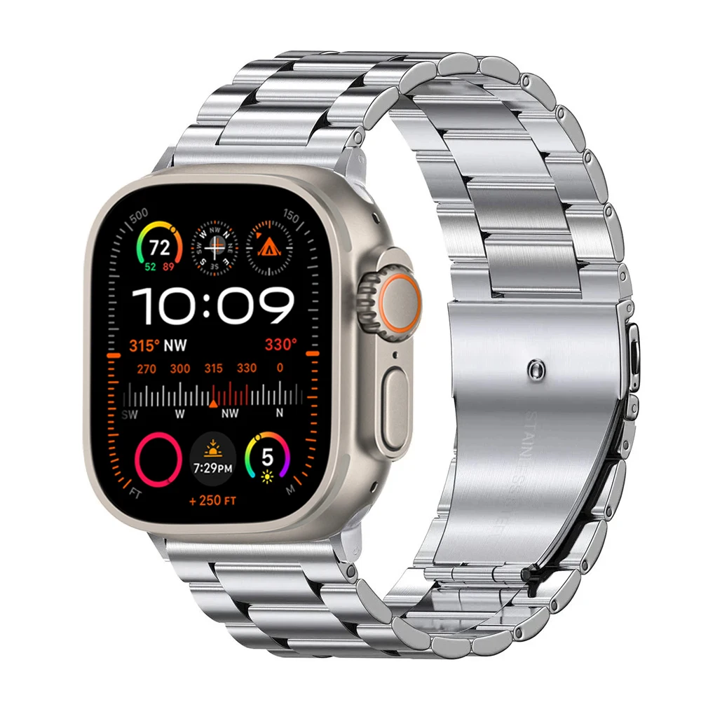 stainless steel titanium alloy strap for apple watch band ultra 2 49mm 44mm 45mm 46mm 41mm bracelet iwatch series 6/7/8/9/10 stainless steel titanium alloy strap for apple watch band ultra 2 49mm 44mm 45mm 46mm 41mm bracelet iwatch series 6/7/8/9/10