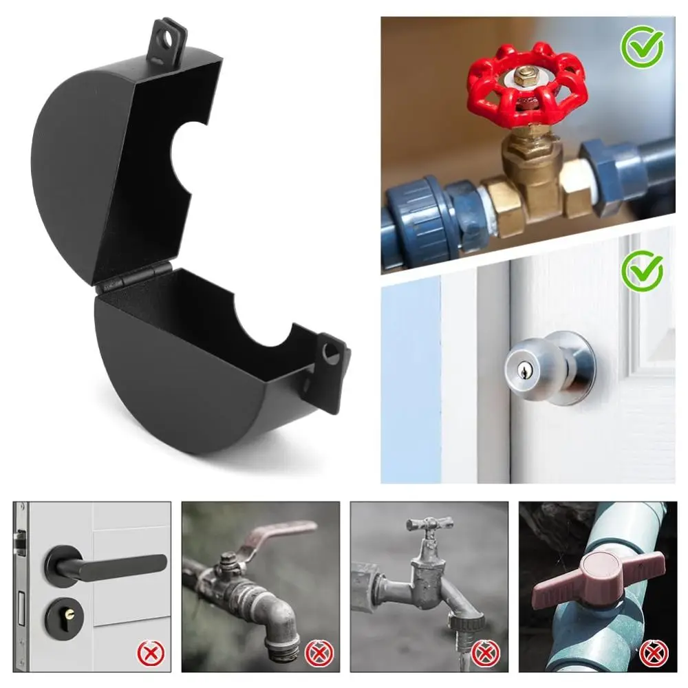 Stainless Steel Glass Door Lock Double Bolts Easy Install Door Handle Lock Portable Design With Padlock Access Control Lock