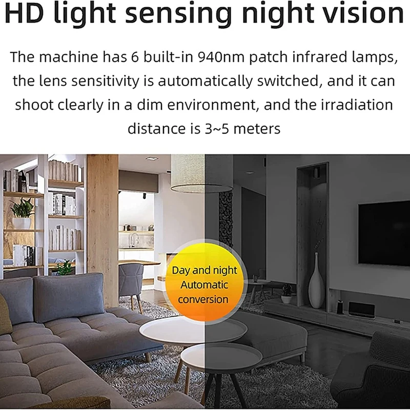 1080P HD Mini Wifi Camera Smart Home Security Protection Camcorder Night Vision Professional Motion Detection Portable