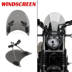 Motorcycle Windscreen Windshield Universal For Royal Enfield Bullet/Meteor/Classic 350 500 Interceptor 650 Continental GT 535