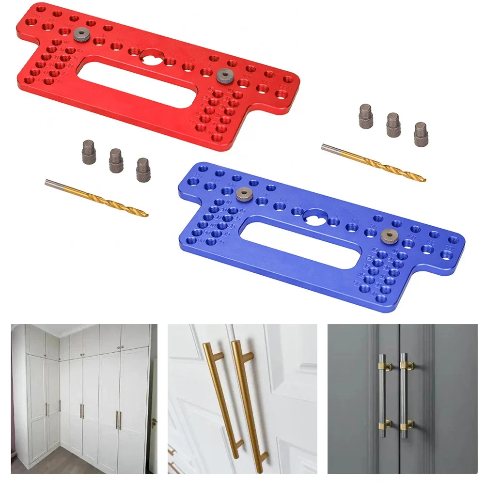 Hole lidar com passo perfurador localizador carpintaria bolso gabarito porta armário posicionador ferramenta pneumática acessórios e peças ferramentas
