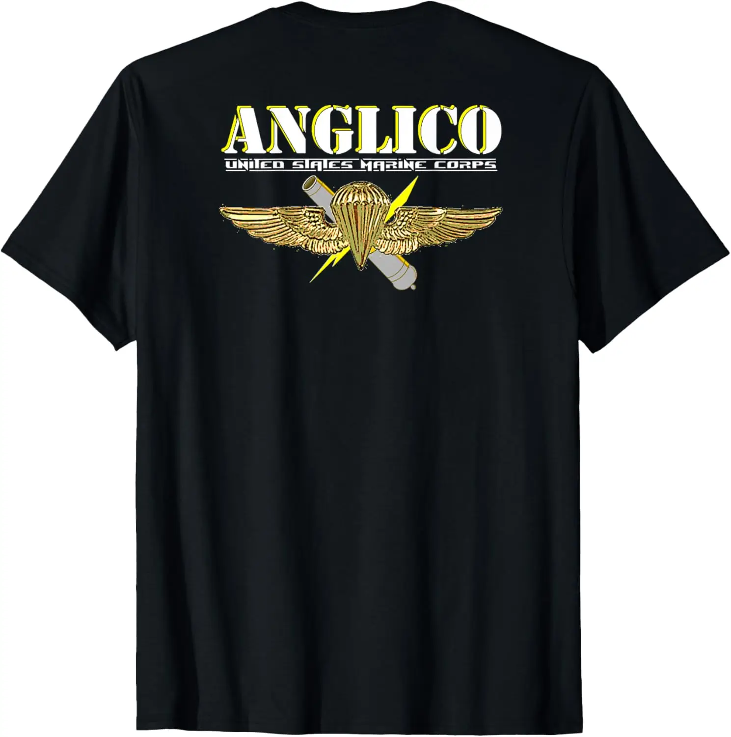 

ANGLICO Eagle Globe Anchor Veteran Back Design T Shirt