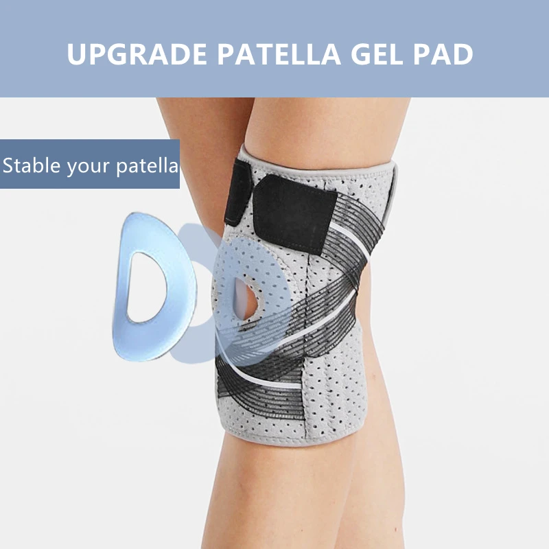 1PC Hinged Knee Brace with Side Stabilizers & Patella Gel Pads Knee Pain for Men Women Meniscus Tear Acl Mcl Injury Recovery