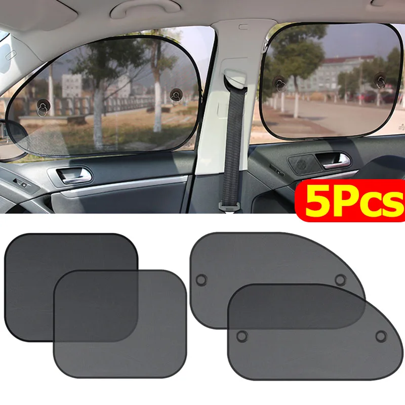 Universal Car Window Mesh Sunshade Cover Portable Foldable Auto Side Glass Sunshades Curtain UV Protection Tools Accessories