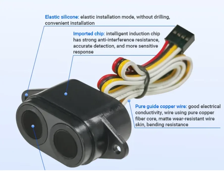 UART PWM Ultrasonic Sensor Module RS485 IIC 2cm blind zone Obstacle Avoidance automatic control Ultrasonic Robot Sensor AGV Car