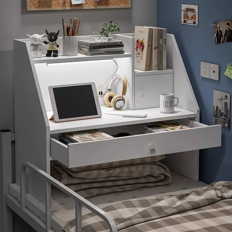 Bed table College student upper and lower bunk computer table Dormitory artifact dormitory study table shelf storage