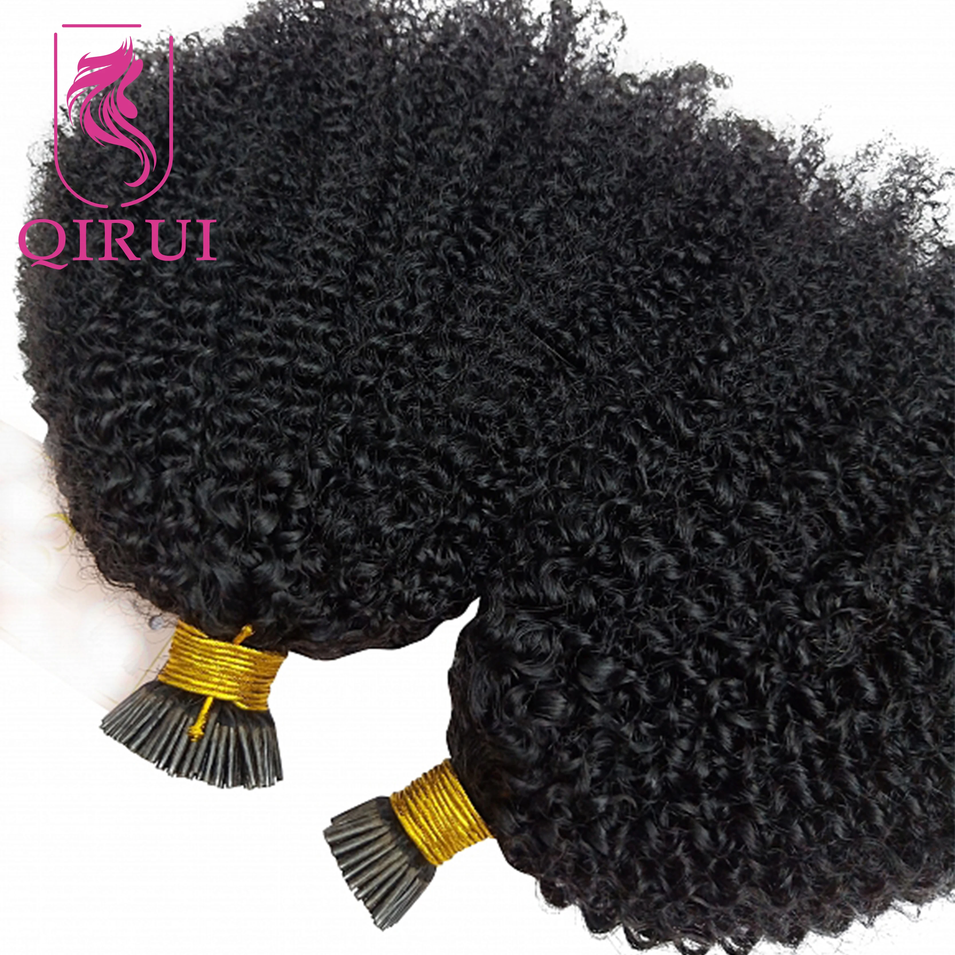 Itip Human Hair Extensions 4B 4C Itips Microlink Human Hair Kinky Curly I Tip Hair Extensions Human Hair Double Drawn For Women