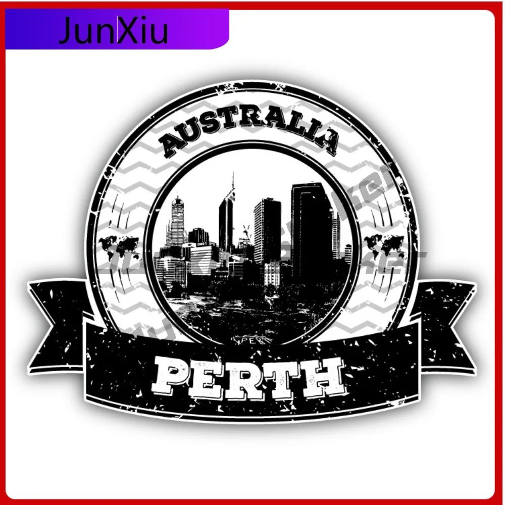 

Perth Australia Creative Sticker Stamp Travel Car Decal Bumper Stickers For Car Bumpers Cute Style Bumper Use Waterproof Viny