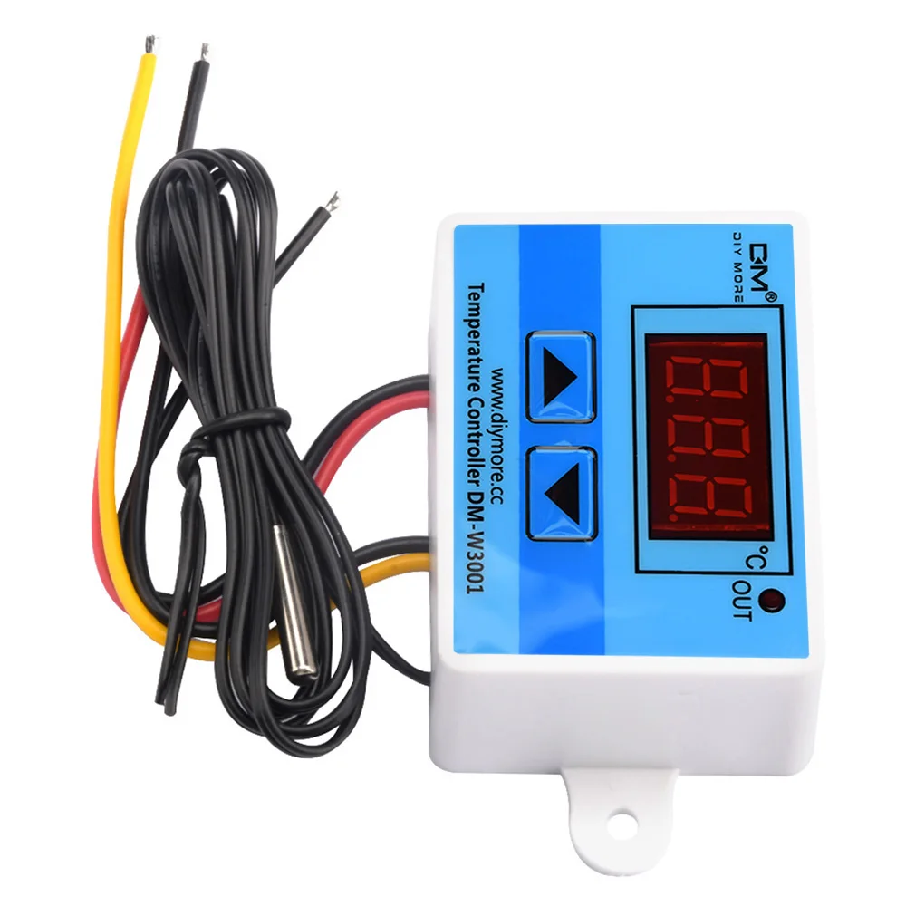 W3001 LED Digital Thermostat Incubator DC 12V 24V  AC 110V 220V Temperature Controller Thermoregulator Heating Cooling