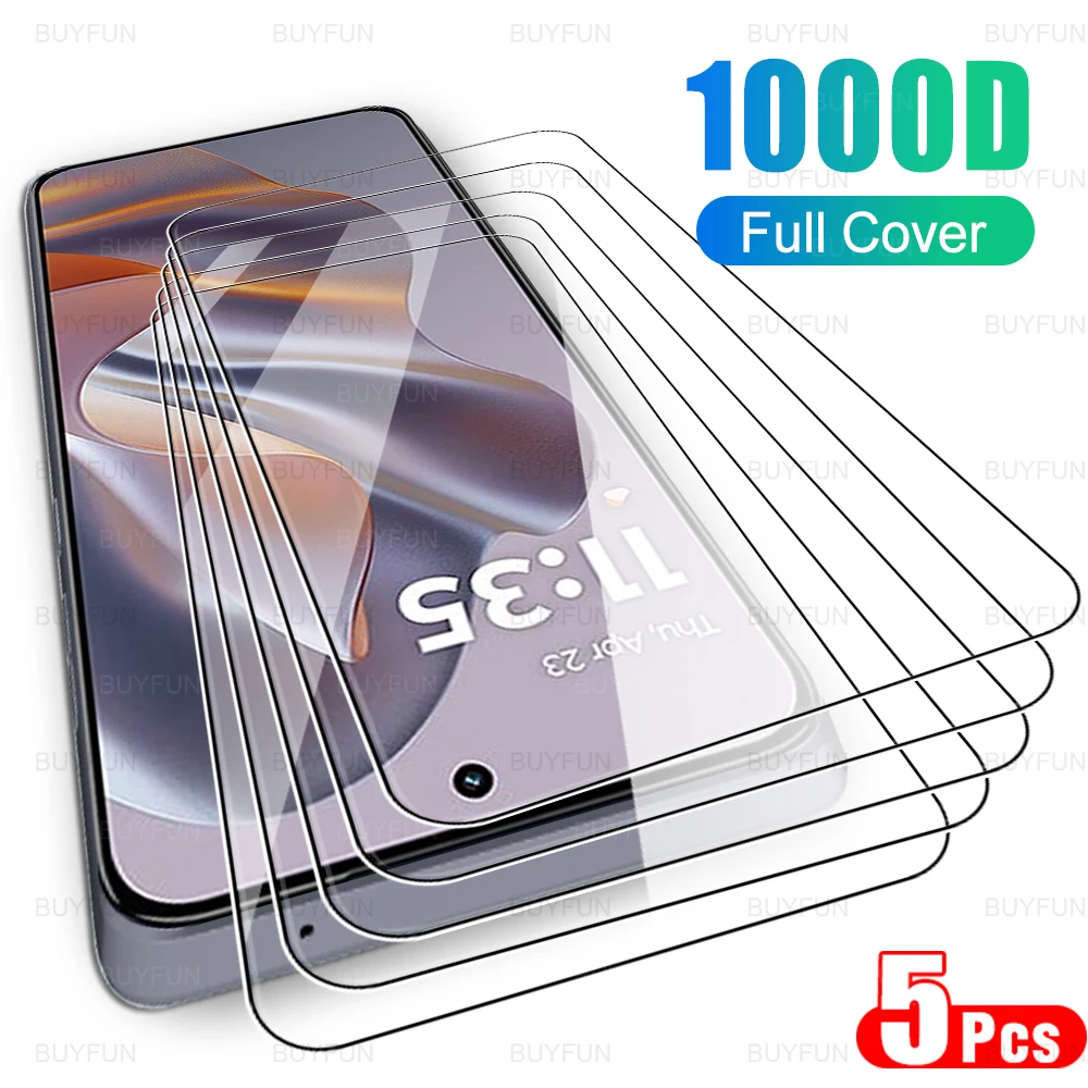 5Pcs For Motorola Edge 50 Neo 2024 6.4 inches Clear Tempered Glass Film Moto Edge50 50Neo Edge50Neo Front Screen Protector Films