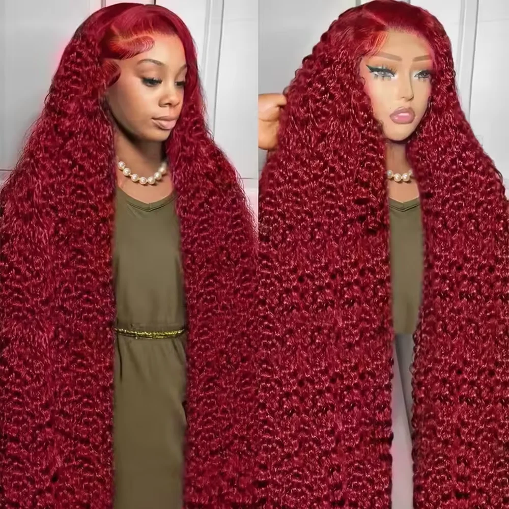 

200 Плотность 99j HD 13X6 Прозрачные глубокие волнистые вьющиеся HD парики фронтальной части шнурка 20 36 дюймов 13X4 Парики из натуральных волос на кружеве предварительно сорванные