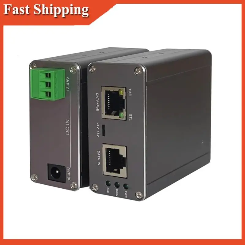 

Efficient For Starlink Antenna 2.5G Starlink POE Injector For V2/V3 48V Step Up 150W POE Output Support AC & DC Dual Power Suppl