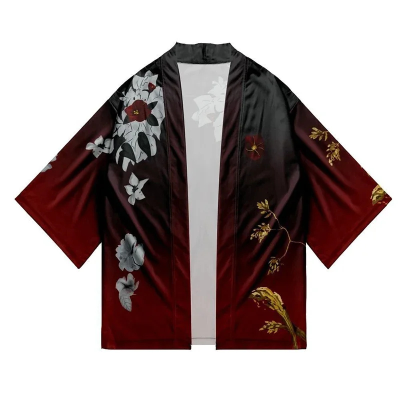 Anime VTuber Vox Akuma Kimono Haori NIJISANJI Cosplay Costume Unisex Fashion Coat Shirt Adult Cloak Halloween Carnival Party