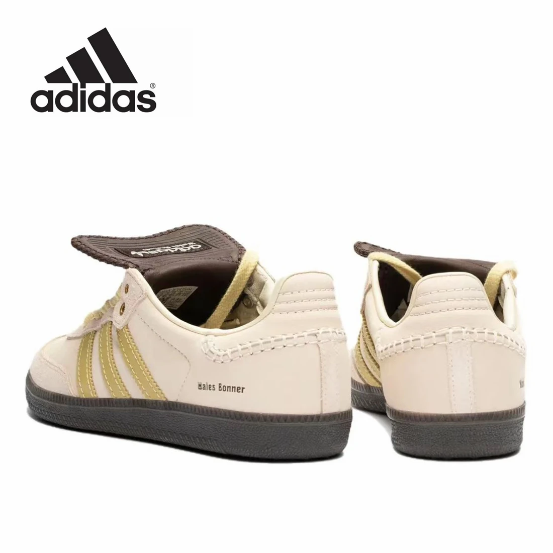 Adidas-zapatillas de entrenamiento Samba Wales Bonner Silver, zapatos de Gazelle alemanes, deportes Retro versátiles, zapatos de tablero Casuales