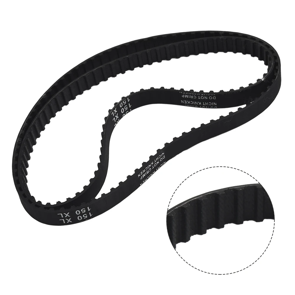 Geared Belt Cog Cog Geared Belt (150XL037) 90228-060 Black Heat Resistance High Strength Low Noise Replacement