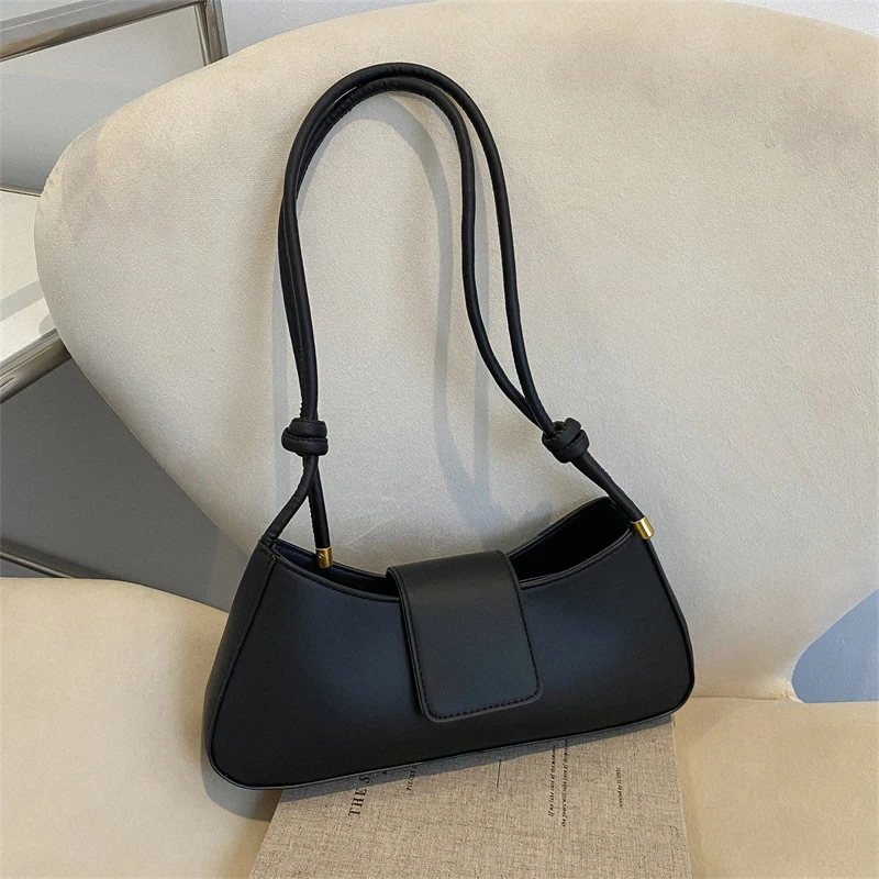 

Fashionable Niche Underarm Bag For Women New Versatile Commuting Work One Shoulder Bags Female Solid Casual Simple Handbags