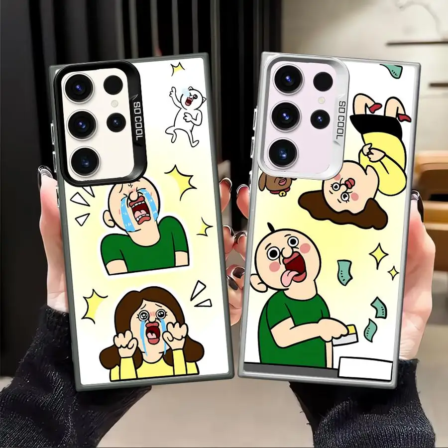 Bangbang Yuzhi Cute Couple Case for Samsung Galaxy S20 Plus Note 20 Ultra S22 S21 S24 FE S23 S23 S25 Back Phone Cover