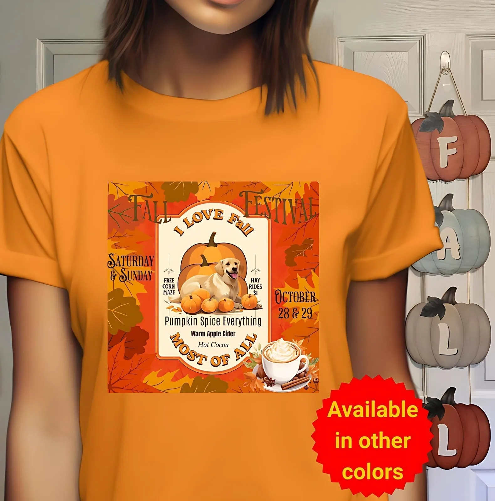I Love Fall Most of All Graphic T-Shirt/Hoodie, Unisex S - 3XL, Autumn