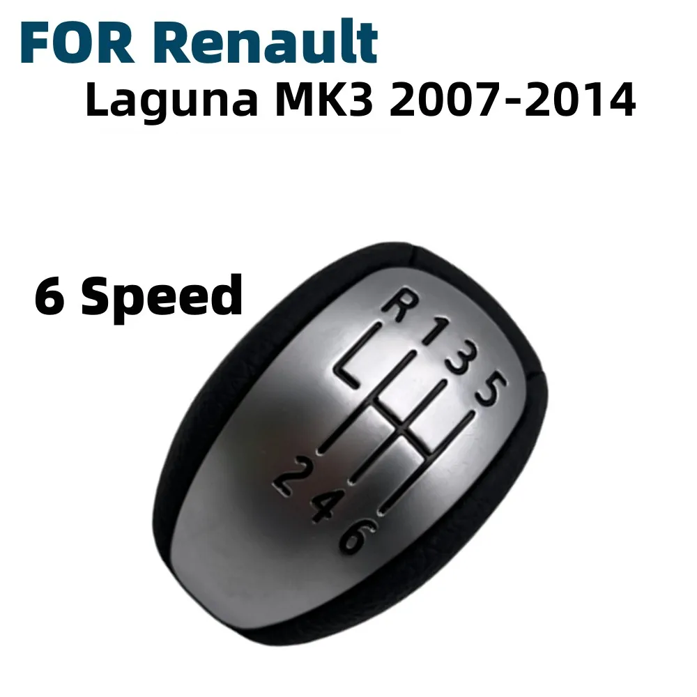 

6 Speed Manual Shifter Lever Head Gear Shift Knob For Renault/Laguna MK3 2007-2014 Car Interior Replacement Accessories