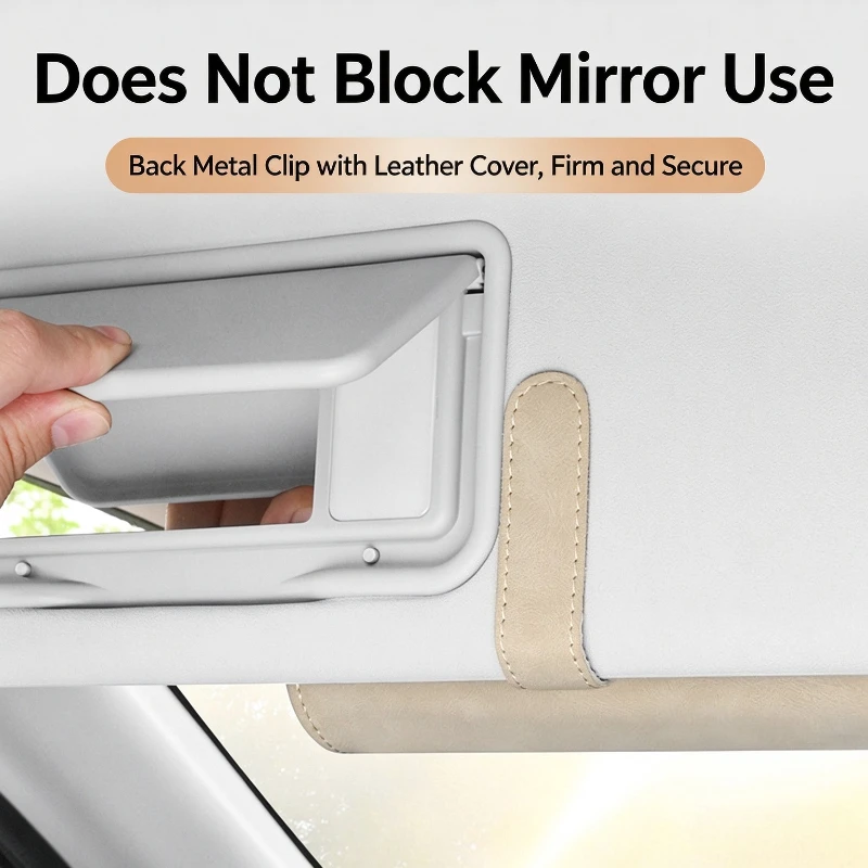 New Universal Car Sun Visor Glasses Suede Holder Sunglasses Storage Box for Vehicle Auto Interior Eyeglass Organizer Accessories